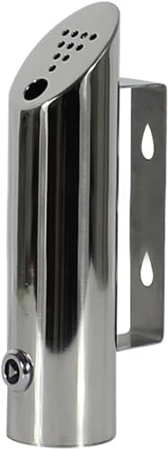 Posacenere da Parete in Acciaio Inox - Esterno Pubblico Impermeabile Facile da Pulire per Ingresso Ascensore Hall Hotel Centro Commerciale (5X20CM)