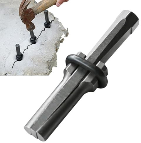 Cuñas para dividir piedras | Cuña de piedra para uso pesado | Arandela y cuña, separador de hormigón, cincel de hierro y herramientas manuales para separar piedras