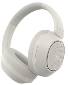 PowerLocus Casque Bluetooth sans Fil avec réduction de Bruit Hybride Active, 60H Heures de Lecture, Bass Mode, Casque Audio Pliable avec Micro, Connexion multipoint, Léger et Confortable (Sable)
