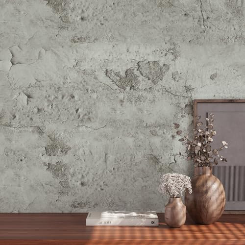 VaryPaper Tapete Selbstklebend Betonoptik Grau Industrial Style 40cmx200cm Möbelfolie Betonoptik Küchentapete Abwaschbar Klebefolie Badezimmer Wohnzimmer Folie Küchenarbeitsplatte Schrank Tisch