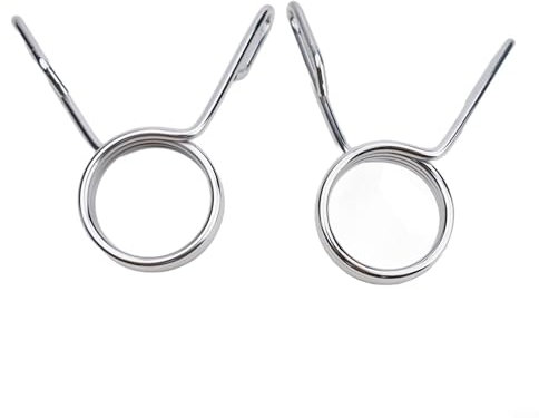 Rápido y fácil, 50 mm, barra de gimnasio con cierre de resorte, pesas de placa segura, paquete de 2 (2 unidades)