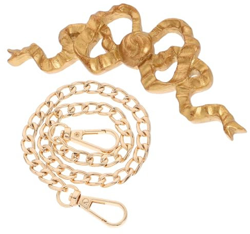 EPIGEIST 1set Vintage Bow Knot Wall Decor with Chain Elegant Victorian Bow Hanging Decoration for Bedroom Living Room and Home Decor Charming Design