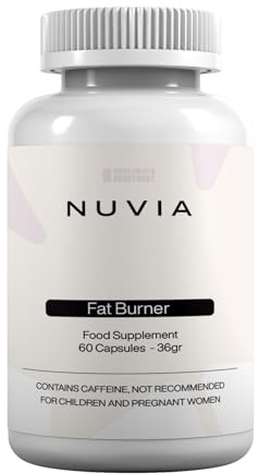 Nuvia Fat Burner | NO Additives | Weight Management* | 60 Vegetarian Capsules Contains Caffeine