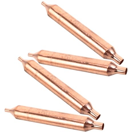 HOODANCOS Filtre Frigo à Tubes de Cuivre pour Système de Réfrigération et Congélateur Filtre Déshydratant Haute Efficacité Pack de 4 Pièces