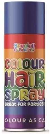 Temporary Hair Colour Spray – 200ML Wash Out Hair Dye for Party, Fancy Dress & Special Occasions | Washable Hair Spray for Cosplay, Festivals & Halloween (Blue, Pack of 1)