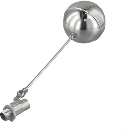 babominimer Vanne flotteur automatique en acier inoxydable DN15 DN20 DN25 pour contrôle du niveau d'eau dans les réservoirs (DN15)