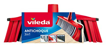 Vileda Recambio Cepillo Antichoque, Rojo