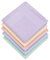 HOULIFE 5 Stücke Damen Taschentücher aus Reiner Baumwolle mit Spitzen 40x40cm 5 Farben für Alltagsgebrauch&Hochzeit