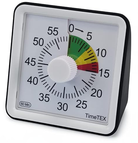 TimeTEX tidstidsklocka tyst kompakt med trafikljus