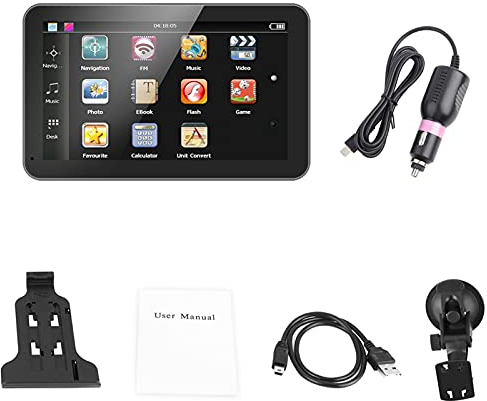 GPS-Navigationssystem Mit 7 Zoll Touchscreen für Auto, LKW und PKW - 256MB DDR 8GB FM Navigator Mit Freier Europakarte für Windows CE 6.0