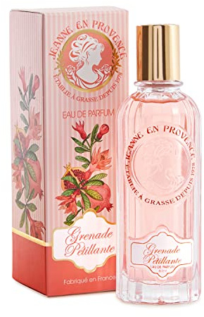 JEANNE EN PROVENCE Perfume para mujer «Sparkling Pomegranate» – Eau de Parfum – Botella de spray de 60 ml – Fabricado en Grasse