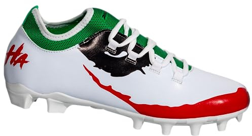 Phenom Elite The Officially Licensed Joker Youth Football Cleats - Velocity 2.0 (US Footwear Size System, Adult, Men, Numeric, Medium, 2) Ivory