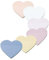 CXNXFD Bunte Herz Haftnotizen, 6er-Set 50 Blatt Sticky Notes，70 mm x 70 mm Klebezettel bunt, Lustige Haftnotizen für das Büro, die Schule und das Zuhause