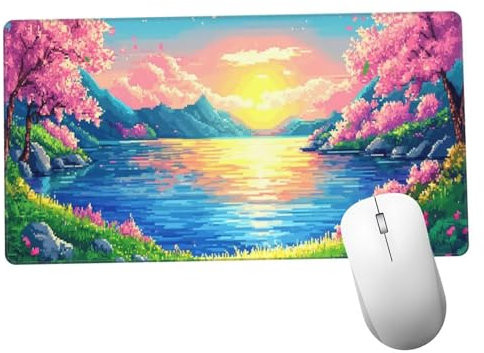 Colorido Alfombrilla Ratón 900x500x3mm Alfombrilla Raton XXL con Base de Goma Antideslizante,Accesorios Gaming Paisaje,Ordenador Gamer Regalos,Mouse Pad Gaming Mejora La Precisión Y La Velocida Y1158