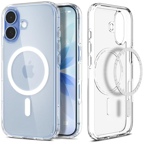 Spigen Ultra Hybrid MagFit Case for iPhone 17, MagSafe Compatible Phone Cover [Anti-Yellowing] [Military-Grade Drop Protection] - Frost White