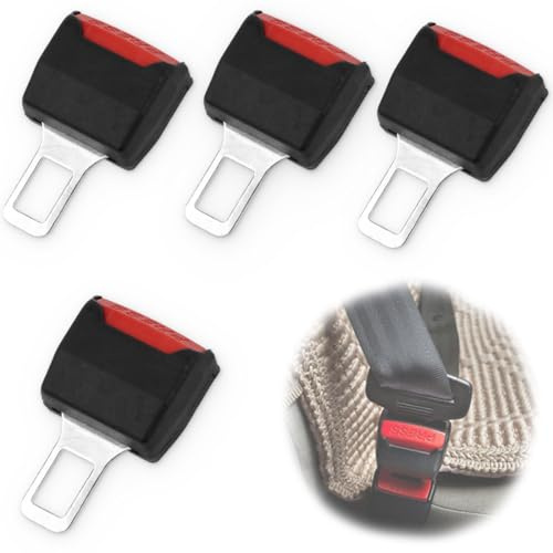 DEFGNOP Almohadillas para Cinturón de Seguridad,4pcs Cinturón de seguridad Ganchos Accesorios, Apto para la Mayoría de Los Coches