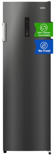 CHiQ CSD206NEID 206L Congelador Vertical Clase D, Total No Frost & Tecnología Inversor,Enfriamiento Multi Air Flow, -32°C Ultra-Bajo,Silencioso 39dB,Conmutable Frigorífico,Congelador