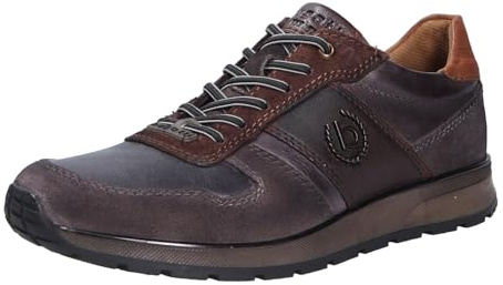 bugatti Zapatos de negocios para hombre, con cordones, plantilla intercambiable, gris oscuro, 48 EU