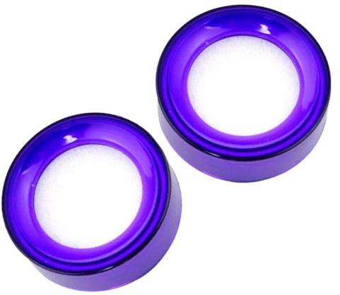 Hemobllo Finger Moistener Sponge 2Pcs Purple for Office Use Drip Box Suitable for Cash Handling and Paper Management
