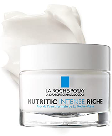 La Roche Posay Intensive Aufbaupflege für das Gesicht, Für trockene bis sehr trockene Haut, Mit PM-Lipiden und Karitébutter, Nutritic Intense Riche, 50 ml