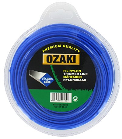 Greenstar 3936 Coque fil nylon carré Ozaki 89 m x ø 1,60 mm, Noir