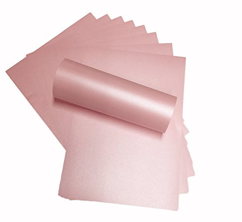 Syntego A4 Blütenblätter, doppelseitiges Perlglanzpapier, 120 g/m², geeignet für Tintenstrahl- und Laserdrucker 20 Rosa