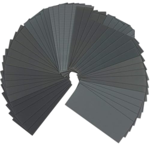 90 Pcs 400 to 3000 Grit Wet Dry Sandpaper Assortment 9x3.6 Inch for Automotive Sanding - Furniture Finishing - Wood Turing Finishing and More by VERONES