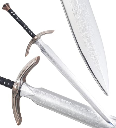 Epee Tout en Polypropylene Medievale en Plastique Haute Qualité Excalibur 115cm - Entrainement Combat de Frappe Sabre