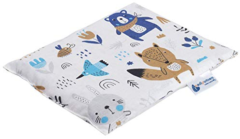 Medi Partners Kirschkernkissen Körnerkissen groß Wärmekissen 500g Rechteck 20x25cm Öko Natur 100% Baumwolle Wärme + Kältetherapie Massagetherapie (Boho Tiere)