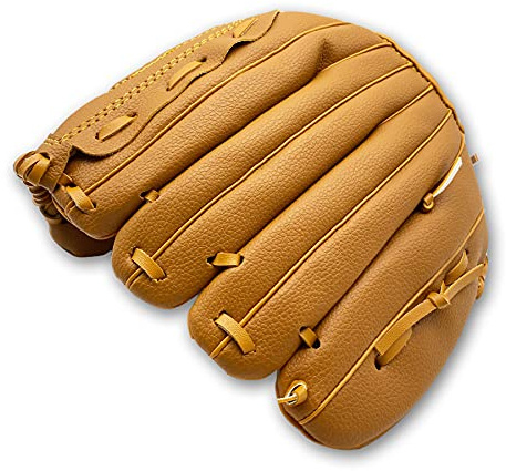 Rayline Baseball Handschuh 125 Baseball Glove braun Softballhandschuh Größe 12,5 Zoll Kinder und Erwachsene Sport Training