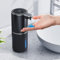Dispensador de jabón automático, 380 ml, dispensador de jabón automático sin contacto, recargable por USB, con sensor de movimiento por infrarrojos para baño, cocina, oficina, negro
