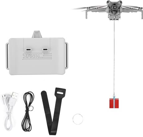 LICHIFIT Sistema Airdrop de dron para DJI Mini 4 Pro, lanzador geomagnético, transporte, entrega, carga útil, dispositivo de caída