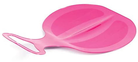 Kinder Poporutscher zum Rodeln - Kunststoff Rutschteller für die ganze Familie, Schlitten Schneerutscher – Leichter und robuster Schneerutscher für Kinder und Erwachsene