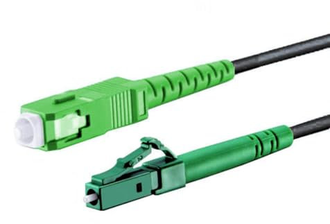 CONBIC® LC/APC-SC/APC, Simplex, Singlemode, 9/125um, OS2, schwarz, Ø 4.0mm, Industrial/Grade Gepanzert G.657.A2, Glasfaserkabel Außenbereich für AVM FRITZ!Box und Telekom Modem 2 (30m)