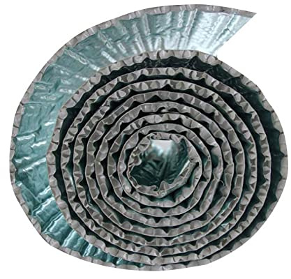 Pannelli isolanti riflettenti in lamina di alluminio su entrambi i lati, materiale di schermatura termica a risparmio energetico, per capannoni, garage, pareti e pavimenti, barriera al vapore