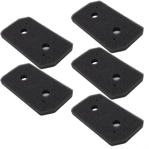 FUANA Set di filtri in schiuma per asciugatrice compatibile con Bosch per Siemens Serie 4 8 Home Professional Black Laundry Accessories 5 Pack