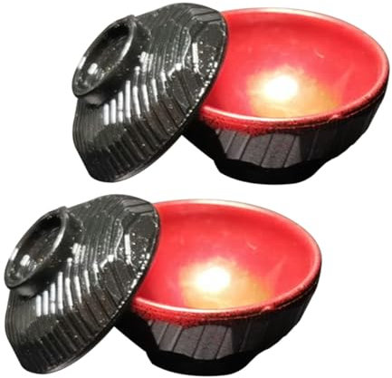 Gatuida 2sets Mini Ciotola Di Giapponese Ciotola Giapponese Con Accessori Decorativi