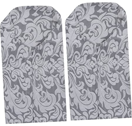 OSALADI Funda para Reposabrazos De Sofá Elástica Jacquard 2 Unidades Color Gris Claro Protección Antideslizante Flexible para Hogar Oficina