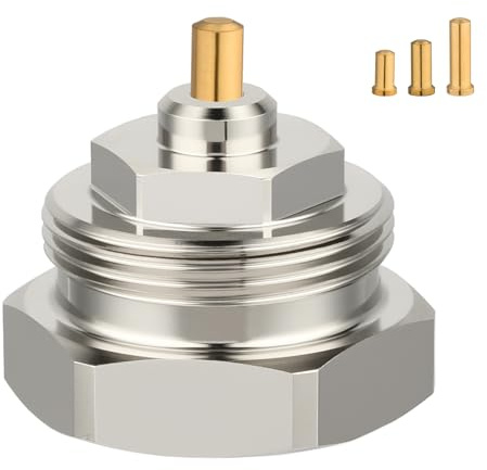 Ancable Heizkörperadapter M30x1.0 auf M30x1.5 für Oventrop Ventile 1011445 - Thermostatventil Feingewinde Adapter für Thermostat/Heizungsventil (1 Stück)