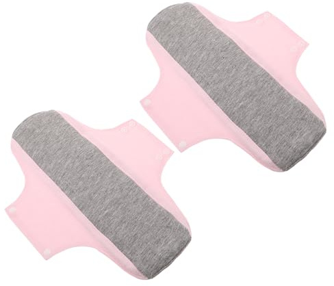 LOORGVEL Compresas Núcleo Absorbente de Algodón 2 Piezas Ultradelgadas Lavables Reutilizables de Tela para Maternidad para Protección Nocturna Posparto Ideales para Mujeres en Recuperación