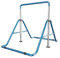 RANZIX Turnreck Gymnastik Kinder Garten Reck Reckanlage Turnstangen Horizontale Training Bar Trainingsgeräte Outdoor Fitness Höhenverstellbar 85-129.5cm (Blue)