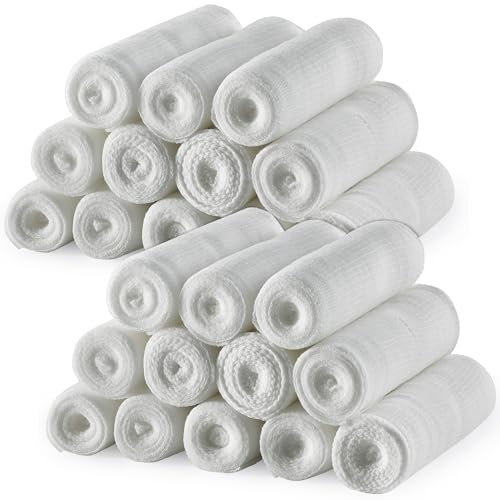 Gauze Bandage Rolls - 4 Yards Per Roll of Sterile Medical Grade Gauze Bandage and Stretch Wrapping by MEDca, (7.5cm x 3.7m - Pack of 24)
