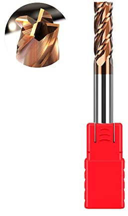 ASNOMY Fresa VHM a codolo in metallo duro, rivestimento AlTiN 55 HRC, 4 tagli, per forare, fresare, levigare, immergere, CNC, carburo di tungsteno (5mm)