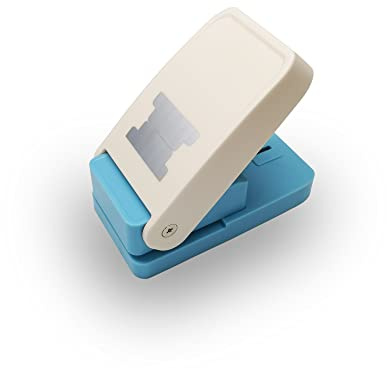 VSREI - Perforadora para etiquetas, perforadora con diseño extra sólido para papel de hasta 500 g/m², tamaño de la etiqueta de corte: 3,9 x 1,6 cm