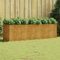 LAPOOH Hochbeet 280x80x80 cm Cortenstahl, Palettenrahmen, Hochteich, Gemüsebeet, Kräuterregal Balkon, Blumenbeet, Kräuterspirale, Tomatenbeet, Pflanzhochbeet - 824540