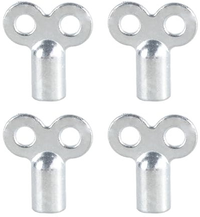Lot de 4 clés de purge de radiateur pour ventilation efficace et meilleures performances de chauffage dans la plomberie CVC