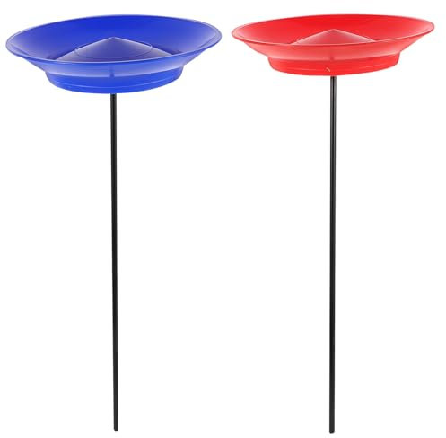 BESPORTBLE 2 SäTze Jonglierplatten Mit StäBen FüR Zirkustricks Und Partys – Farbige Jonglierplatten FüR Akrobatik, Jonglierspielzeug FüR Erwachsene Und Kinder