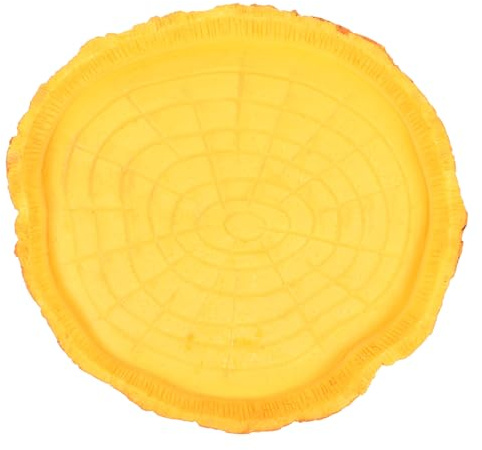 UKCOCO Gamelle pour Reptiles Bol d'eau Et Nourriture Fonctionnelle Résine Robuste Grand Format Aspect Bois pour Terrarium Reptiles Tortues Lézards Amphibies