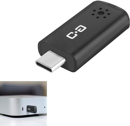 DUNGZDUZ Mini Microphone USB C pour Mac Mini M4/M4 Pro et MacBook | Micro à condensateur Plug-and-Play, Compact et Portable, Audio Clair pour Le Travail et Les études