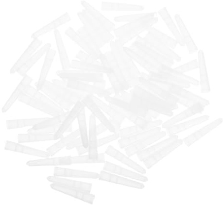 BESTOYARD 100 Housses de Protection en Plastique pour Embouts de Pince à Épiler, Antidérapantes et Transparentes, 100 Pièces, Protègent les Mains et Prolongent la Durée de Vie des Pinces